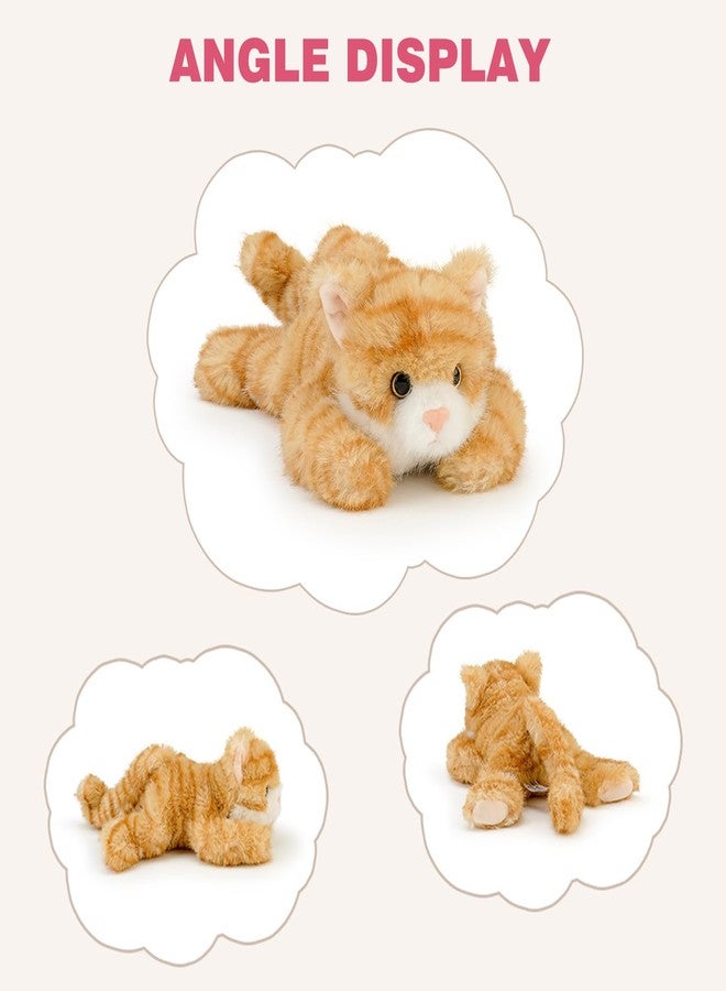 PEACH CAT Cat Stuffed Animal Cute Plushies Small Plush Toys Gifts for Kids Orange - Image 5